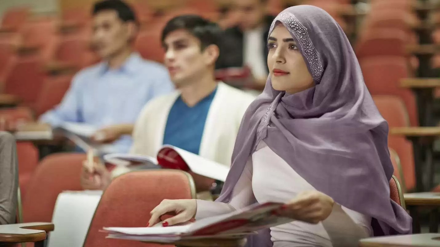 Students in an IELTS class in Kuwait